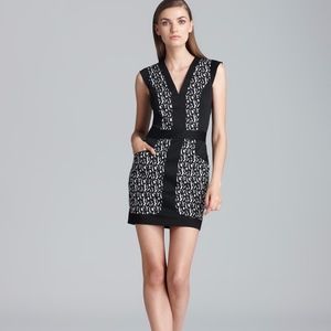 $168 ~FRENCH CONNECTION~ BRUSHSTROKE SHEATH DRESS